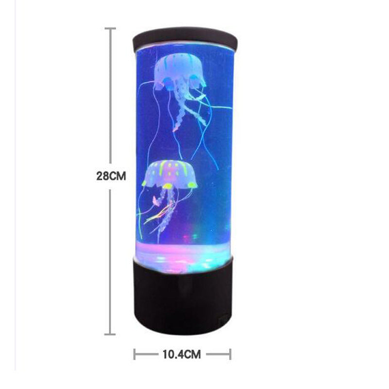LED Jellyfish Aquarium Lamp Night Light USB Powered - VELORIA