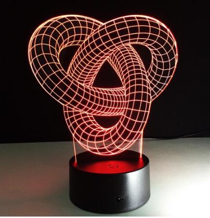 Knot 2 - 3D Optical Illusion LED Lamp Hologram - VELORIA
