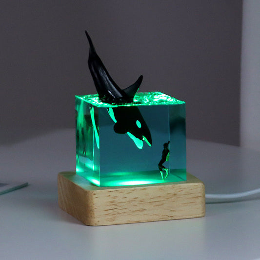 Cube Night Lamp: Mini Luminous Night Light for Modern Homes - BrightDreams