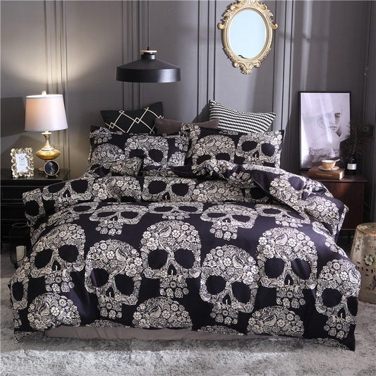 Skull Home Textiles Set Quilt Cover - VELORIA