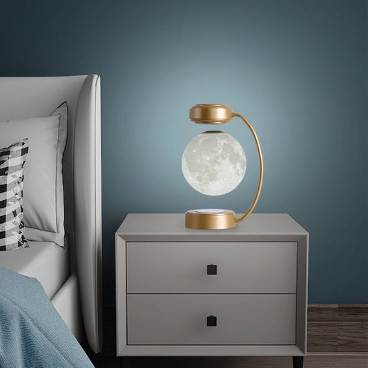 Creative Personality Magnetic Levitation Moon Lamp For home Bedside Table Lamp - VELORIA