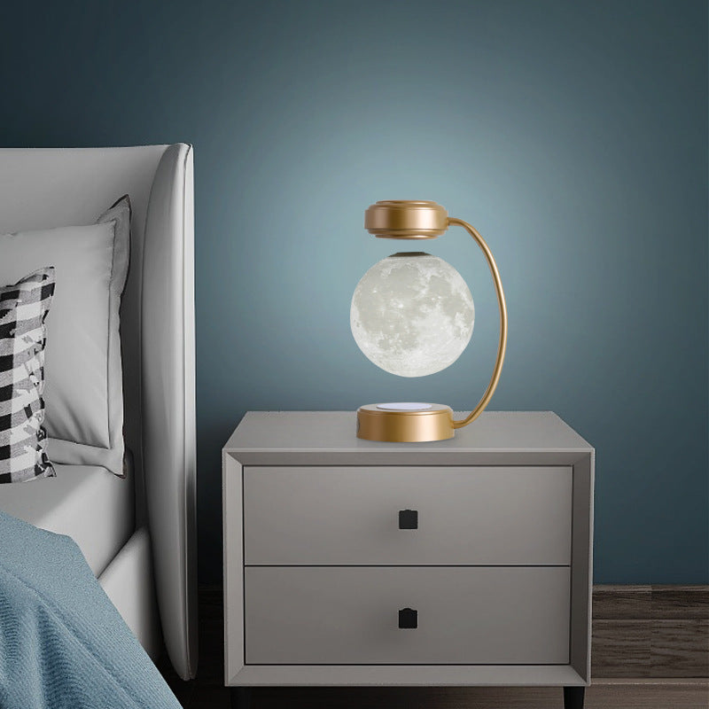 Creative Personality Magnetic Levitation Moon Lamp For home Bedside Table Lamp - VELORIA