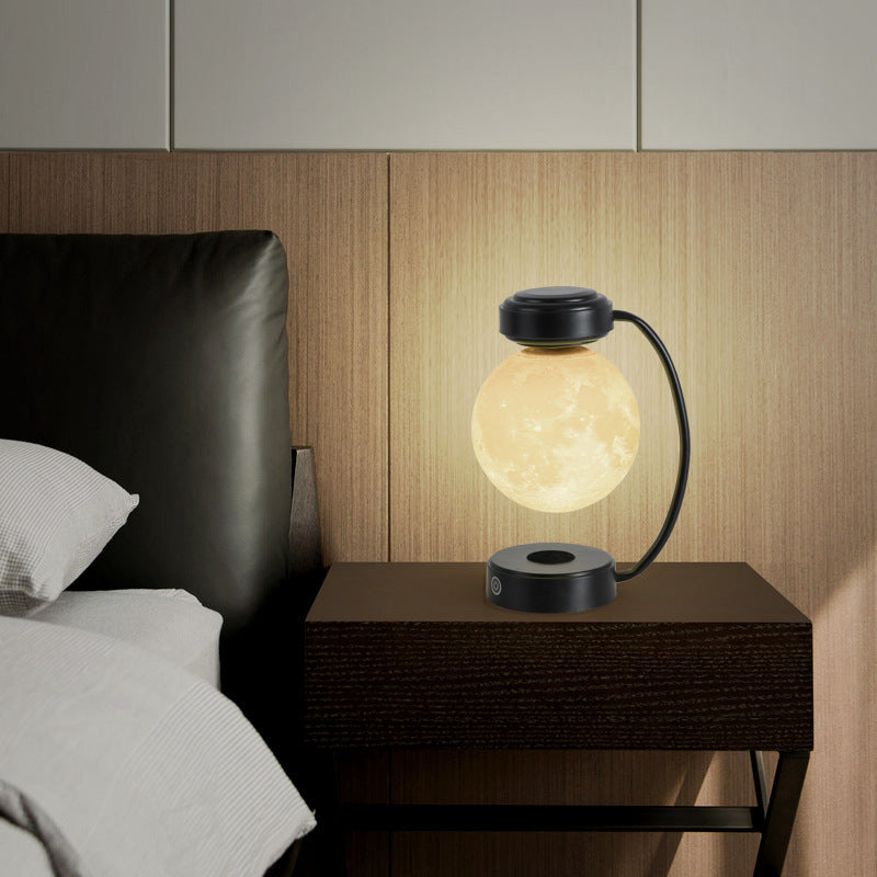 Creative Personality Magnetic Levitation Moon Lamp For home Bedside Table Lamp - VELORIA