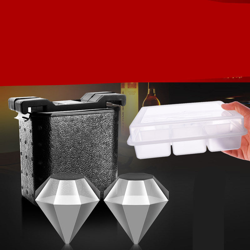 Whiskey Ice Cube Ice Hockey Skull Ice Box Crystal Ice Cube Ice Tray Mold - VELORIA