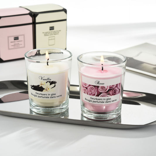 Plant Candles Aromatherapy Glass Romantic Fragrance - VELORIA