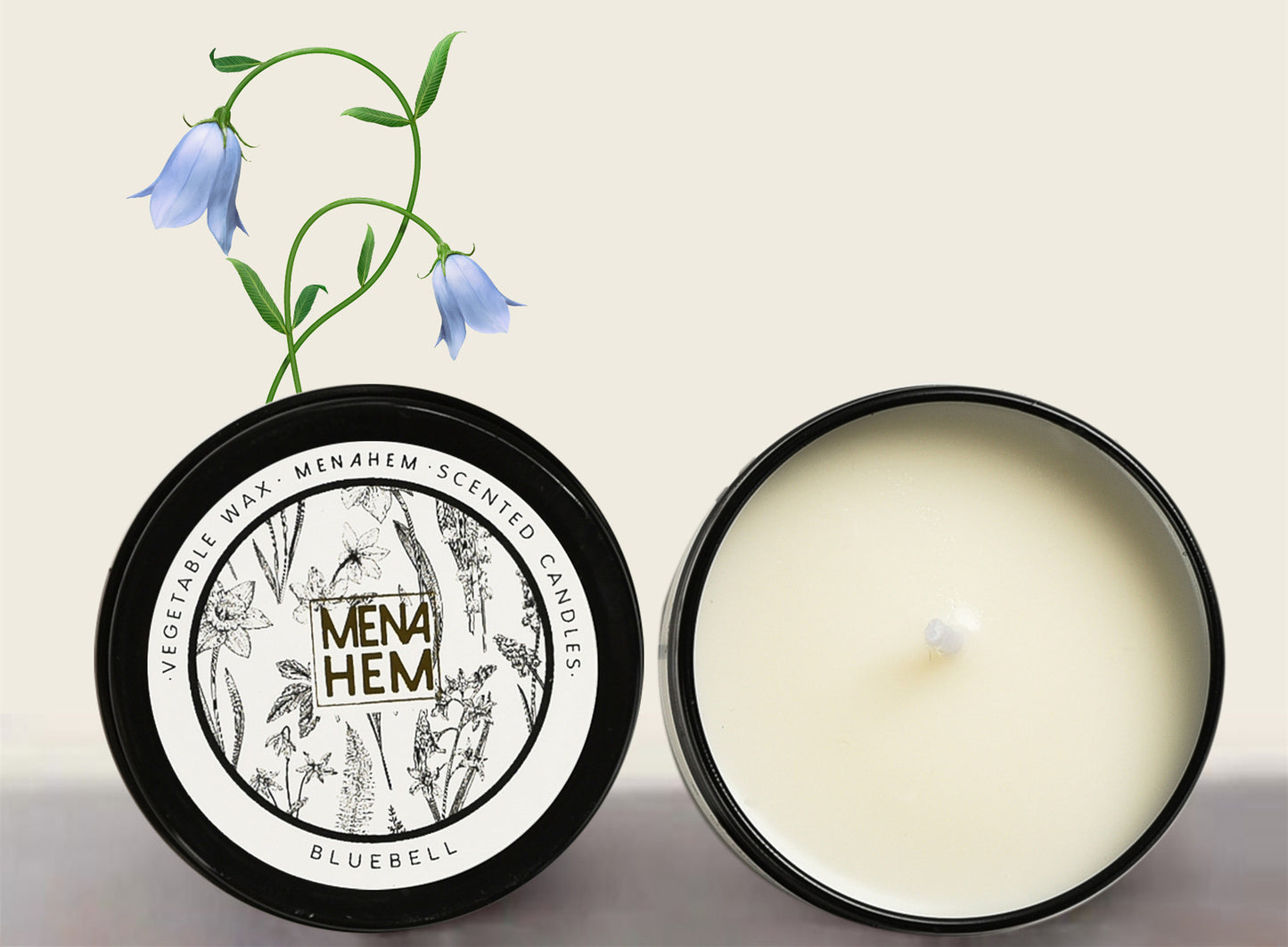 Black Tin Cans Aromatic Candles Smokeless - VELORIA