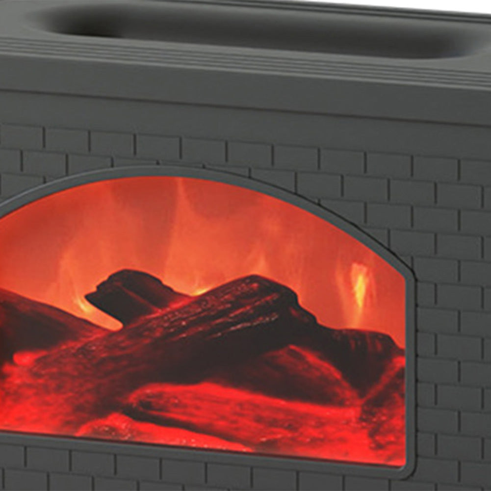 2024 New Simulated Fireplace Air Humidifier Flame Effect Aroma Oil Diffuser Aromatherapy Humidifiers Mist Sprayer Air Purifier - VELORIA