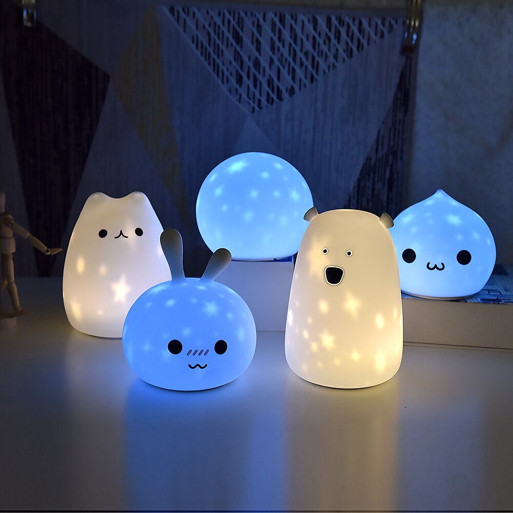 LED projection silicone night light - VELORIA
