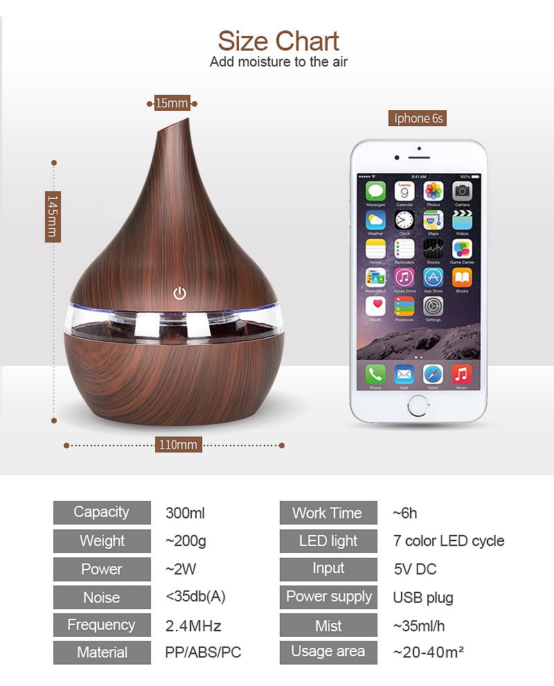 LED Essential Oil Diffuser - VELORIA