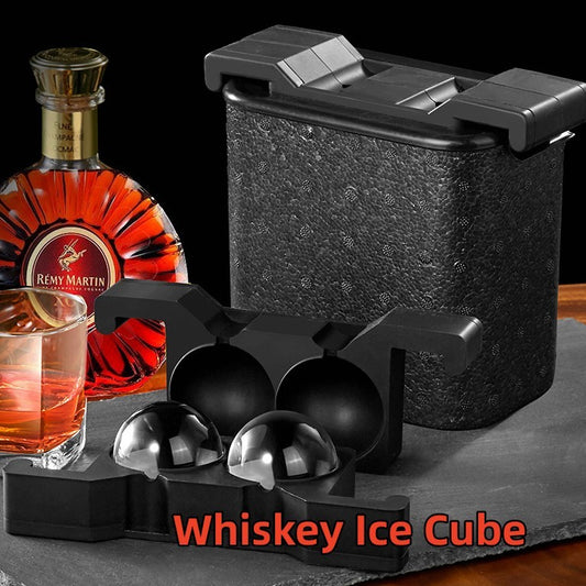 Whiskey Ice Cube Ice Hockey Skull Ice Box Crystal Ice Cube Ice Tray Mold - VELORIA