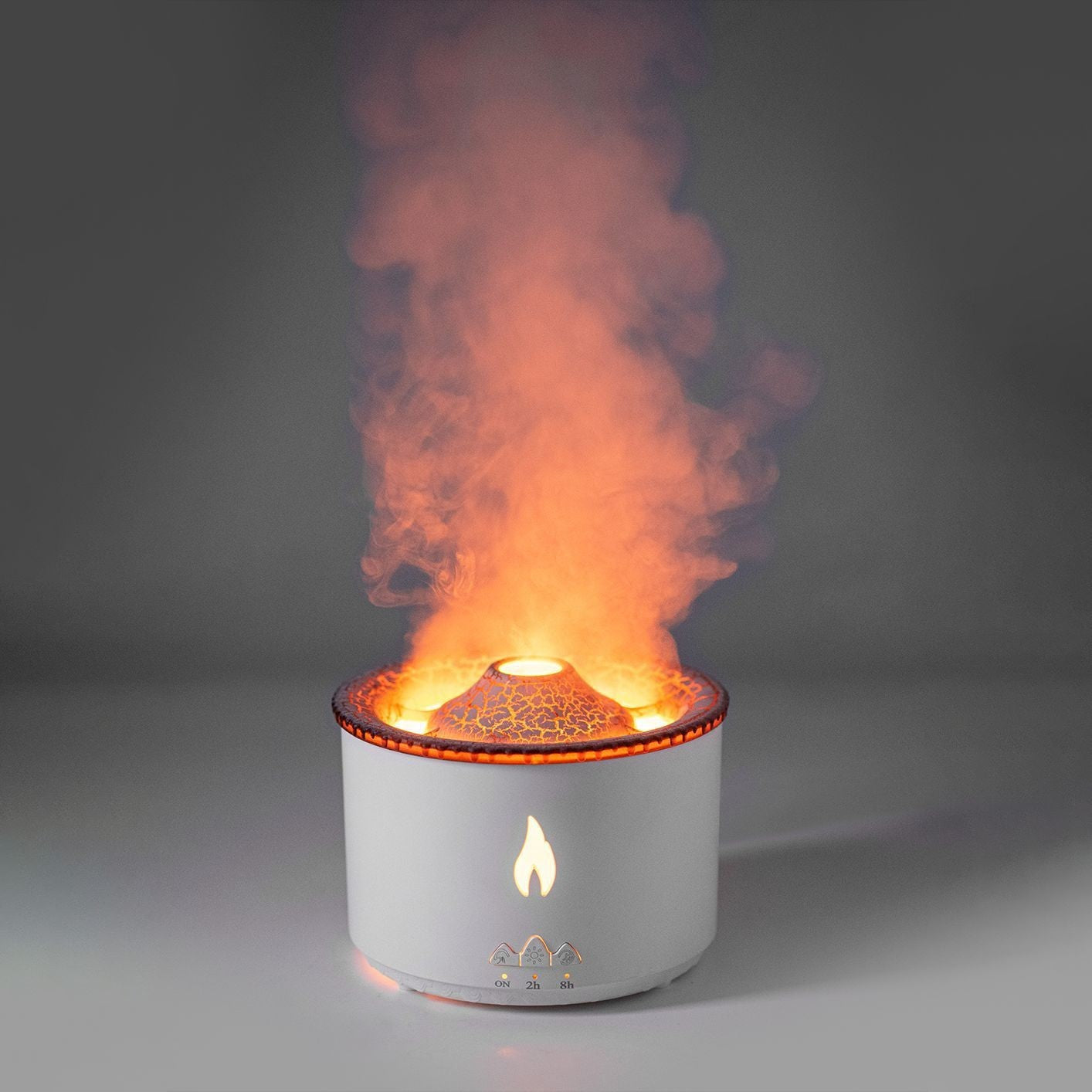 New Creative Ultrasonic Essential Oil Humidifier Volcano Aromatherapy Machine Spray Jellyfish Air Flame Humidifier Diffuser - VELORIA