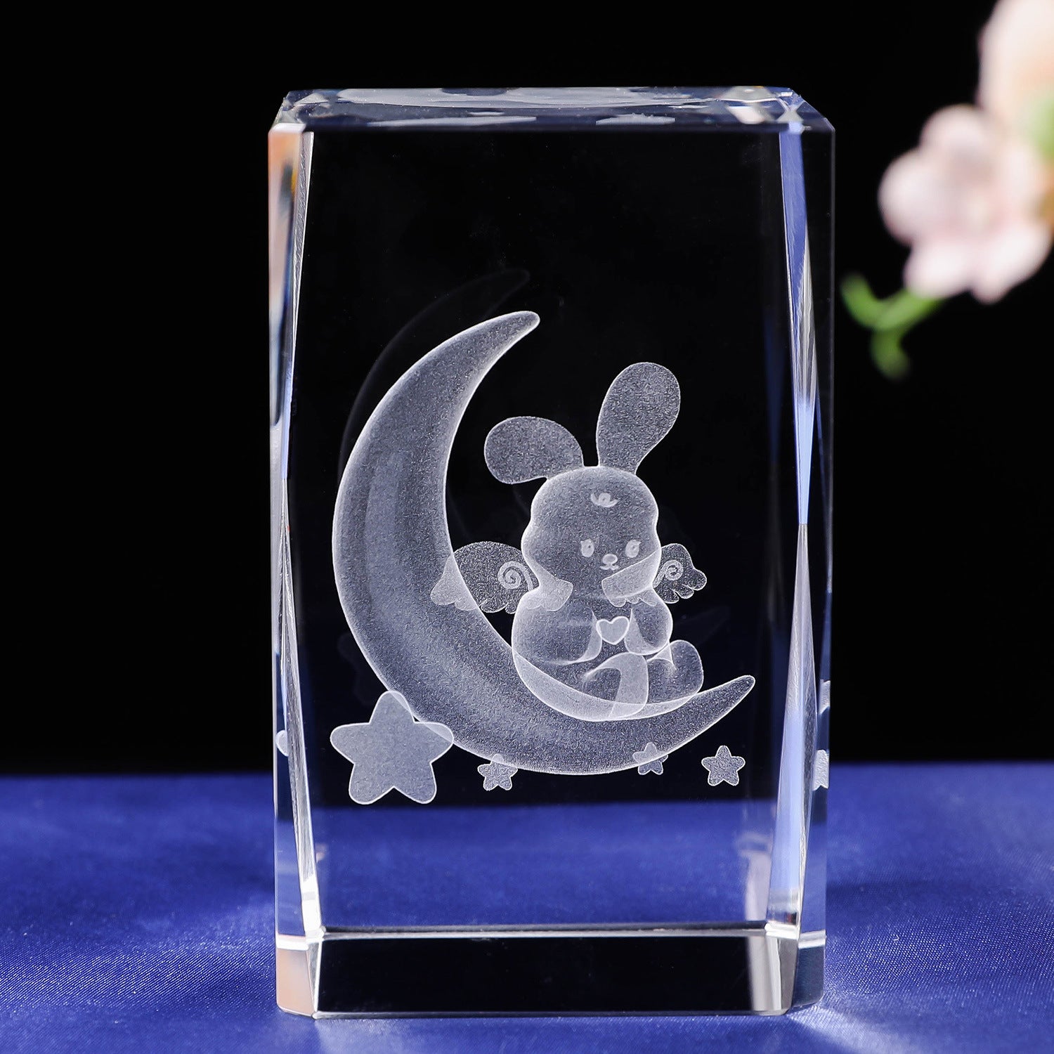 Cube Crystal Ornaments Inner Carving Crafts - VELORIA