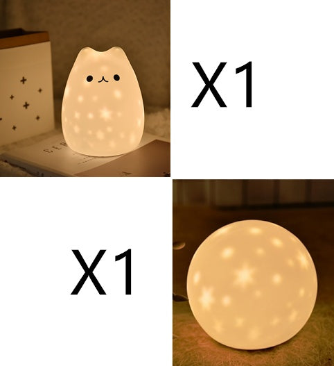 LED projection silicone night light - VELORIA