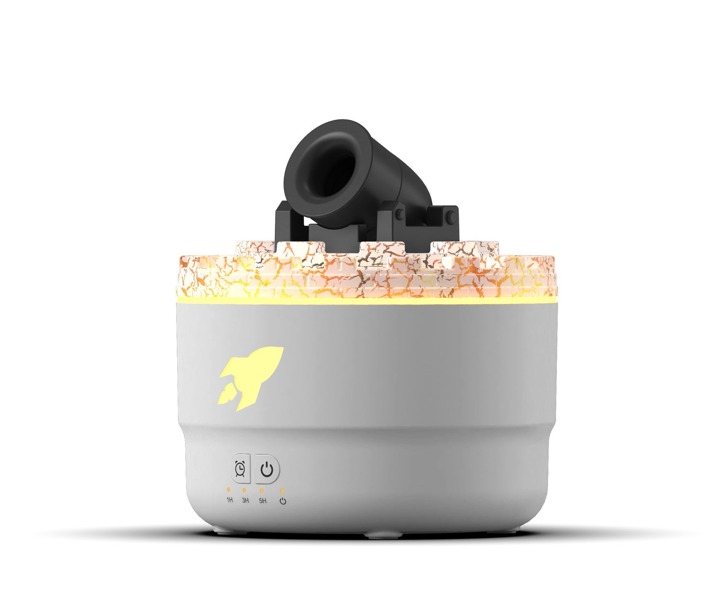 Battery Aroma Diffuser Convenient Home Bedroom Colorful Flame Ambience Light Large Spray Humidifier - VELORIA