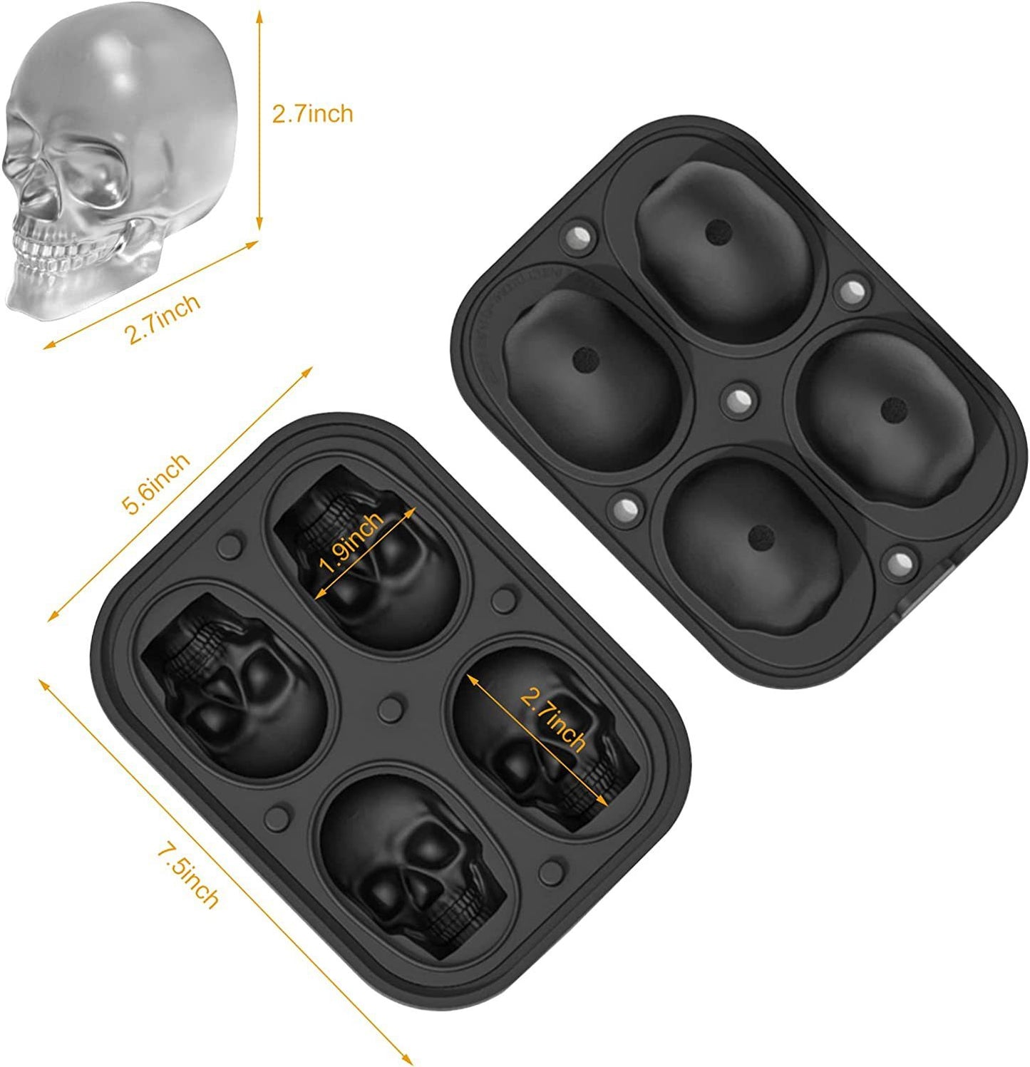 Household Fashion Silicone Ice Cube Mold - VELORIA